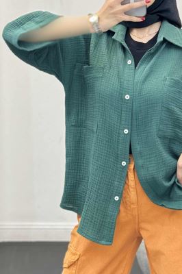 شومیز دبل فیس دو جیب