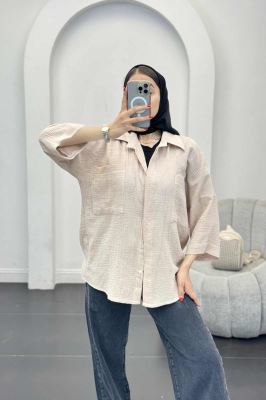 شومیز دبل فیس دو جیب