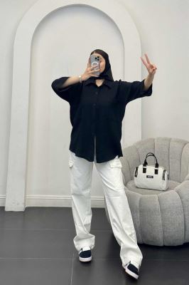 شومیز دبل فیس دو جیب