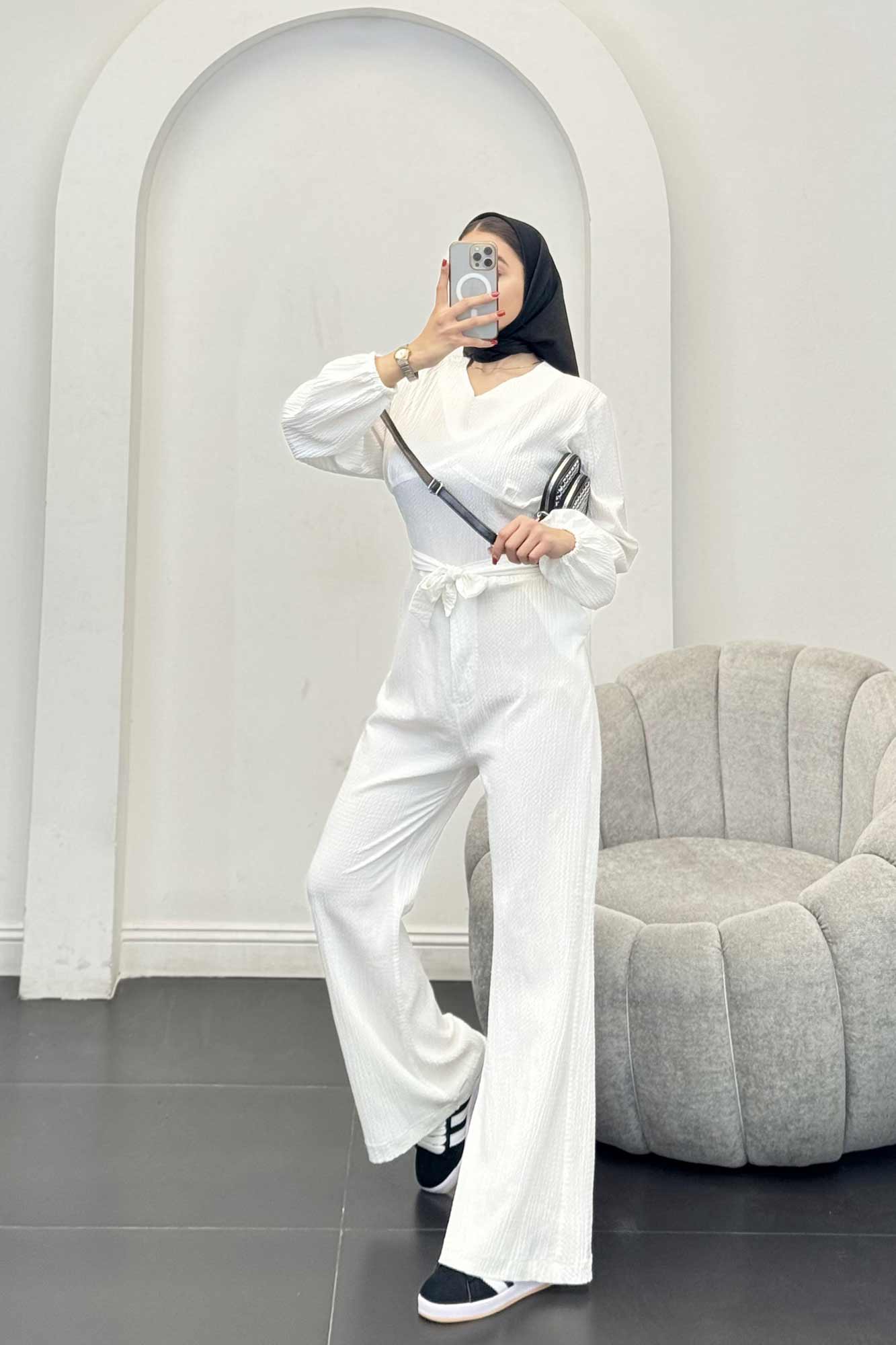 اورال اطلس کمرکش پشت زیپدار