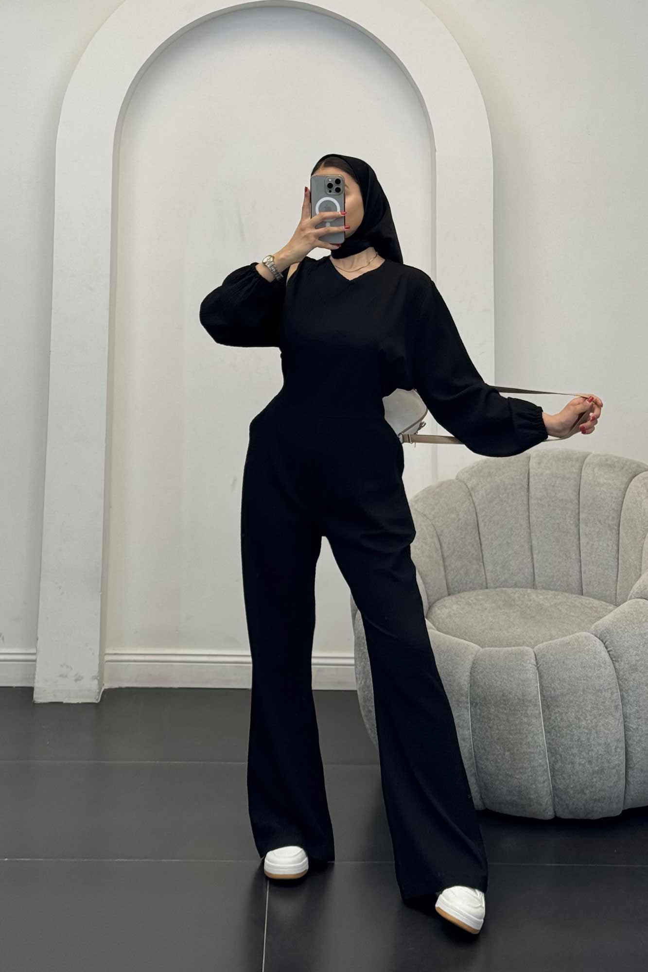 اورال اطلس کمرکش پشت زیپدار