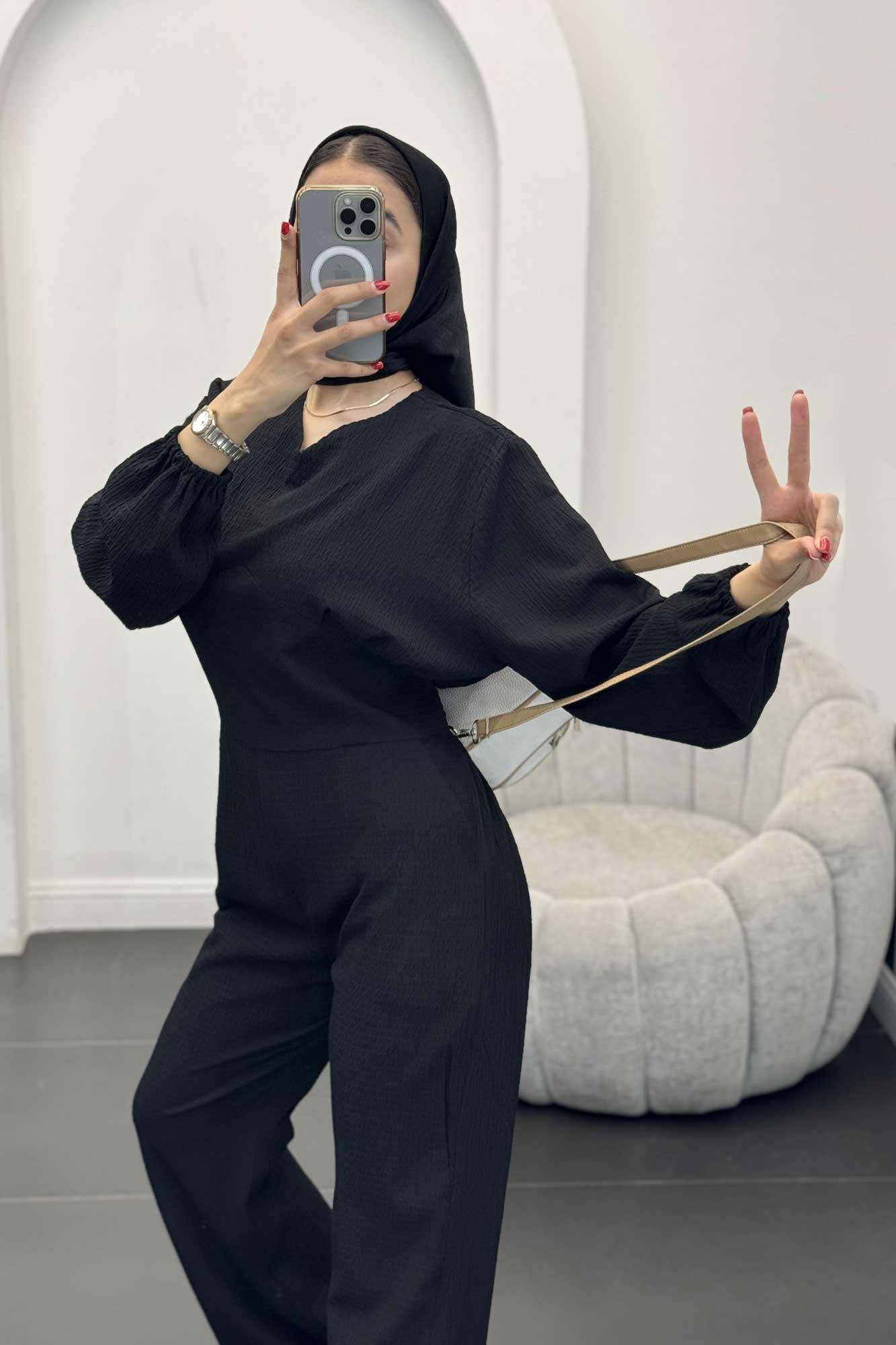 اورال اطلس کمرکش پشت زیپدار