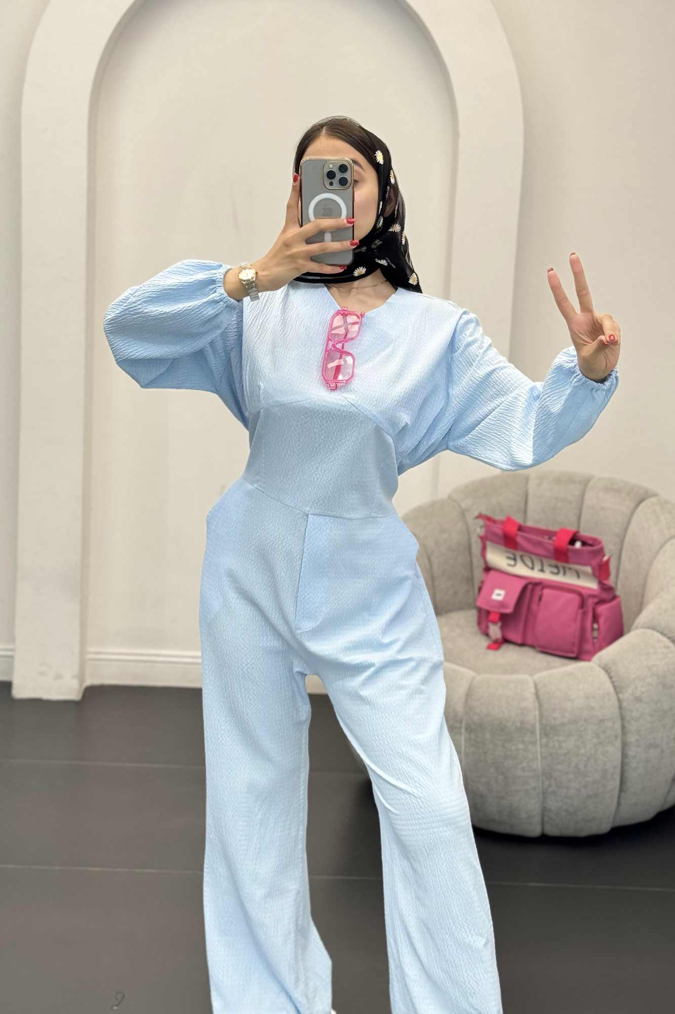 اورال اطلس کمرکش پشت زیپدار