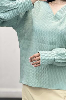 بلور یقه هفت السا آستین پیله