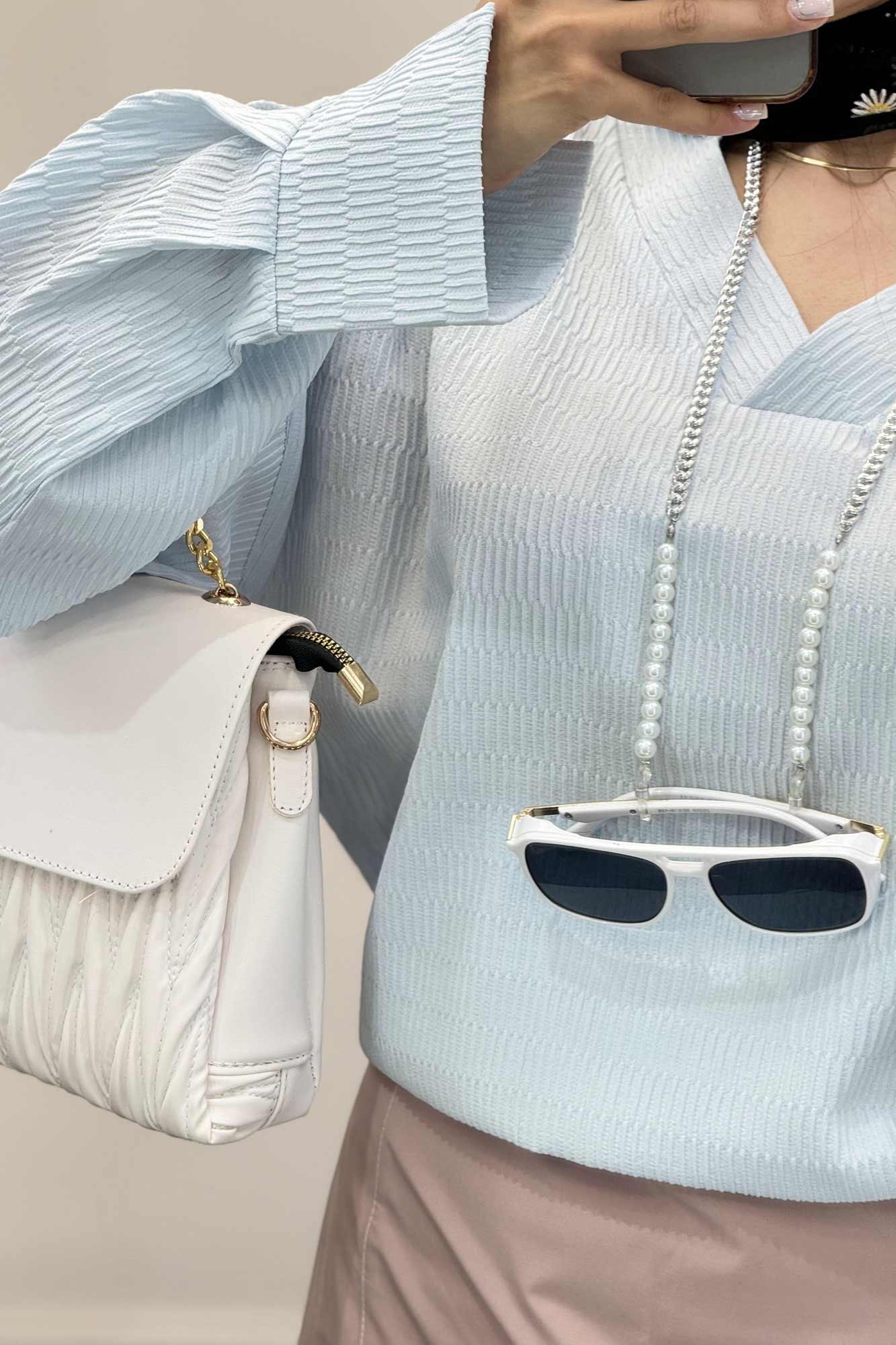 بلور یقه هفت السا آستین پیله