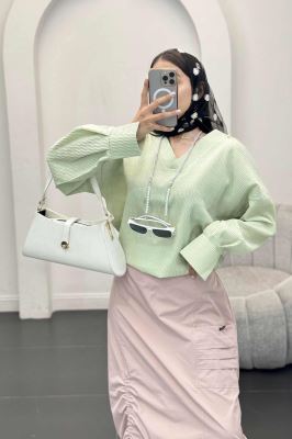 بلور یقه هفت السا آستین پیله