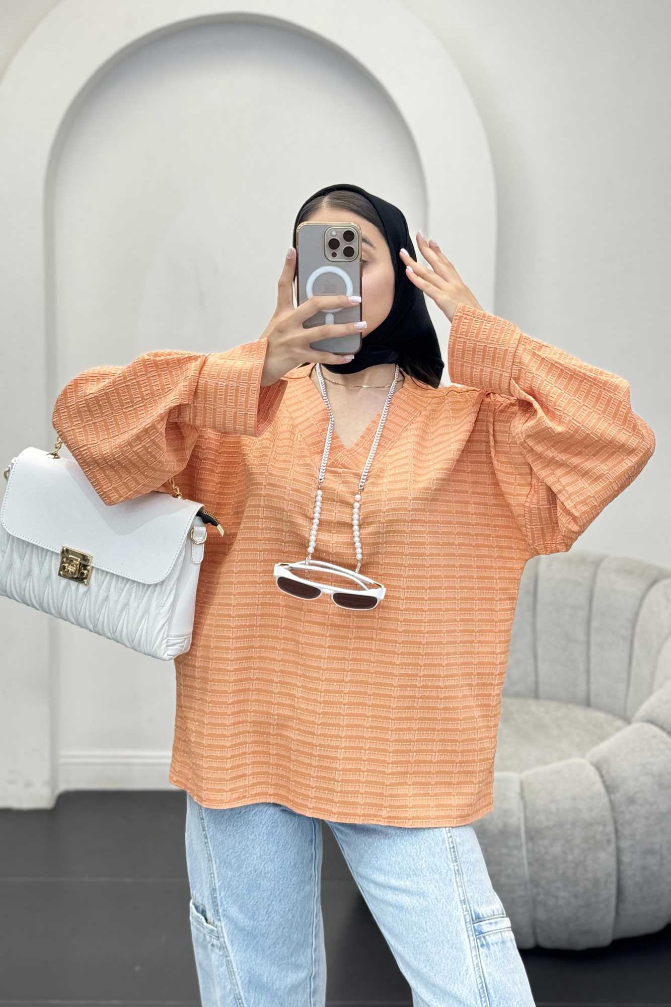 بلور یقه هفت نوا آستین پیله