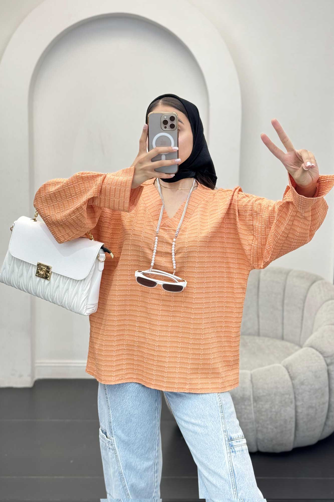 بلور یقه هفت نوا آستین پیله