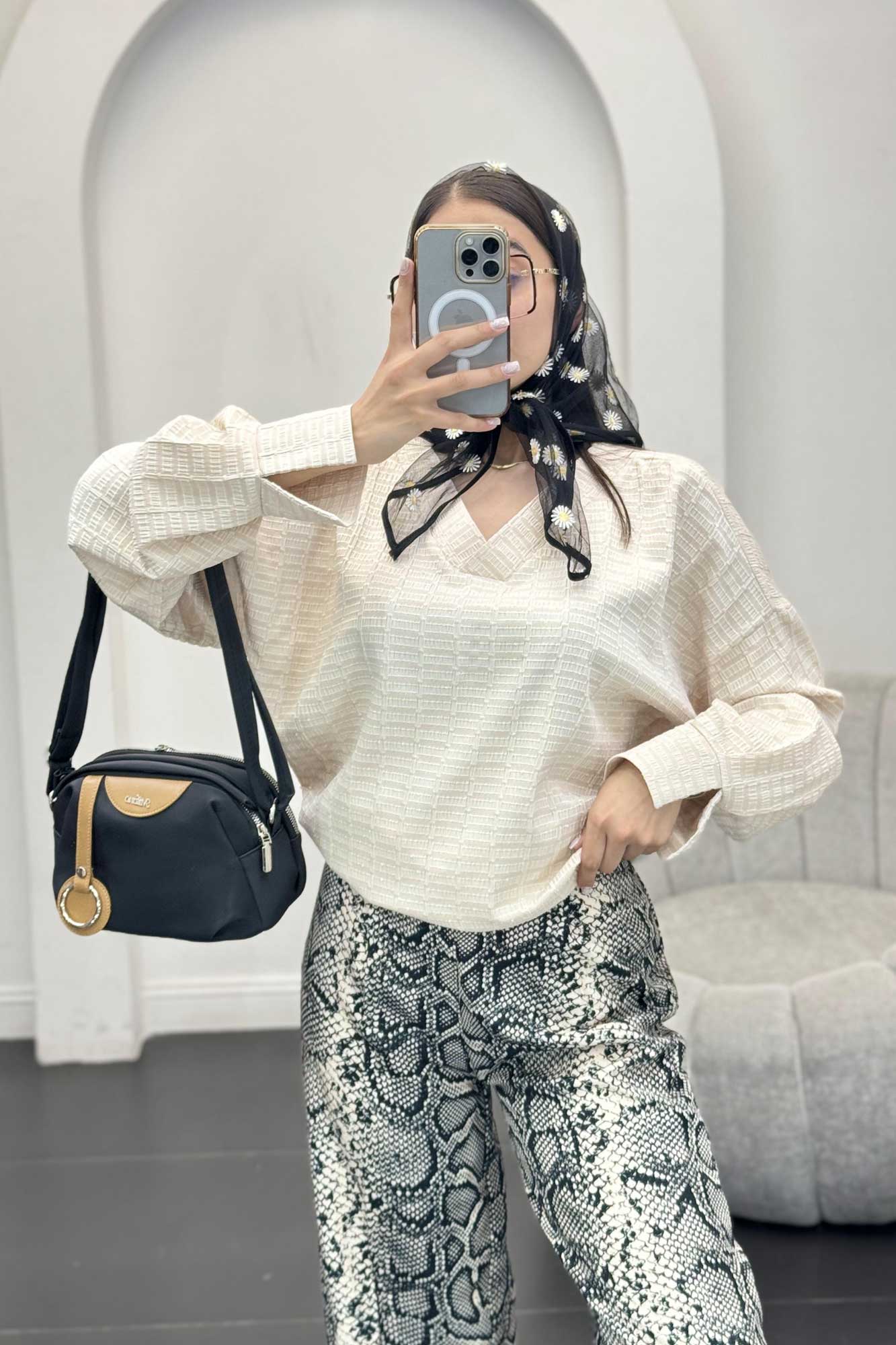 بلور یقه هفت نوا آستین پیله