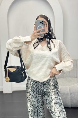 بلور یقه هفت نوا آستین پیله