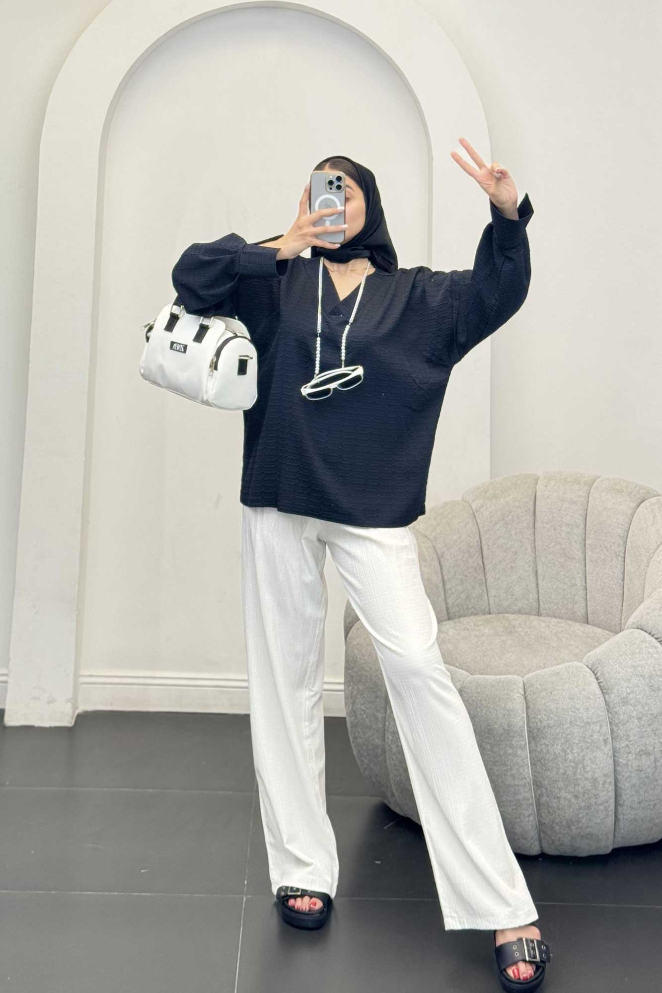 بلور یقه هفت نوا آستین پیله