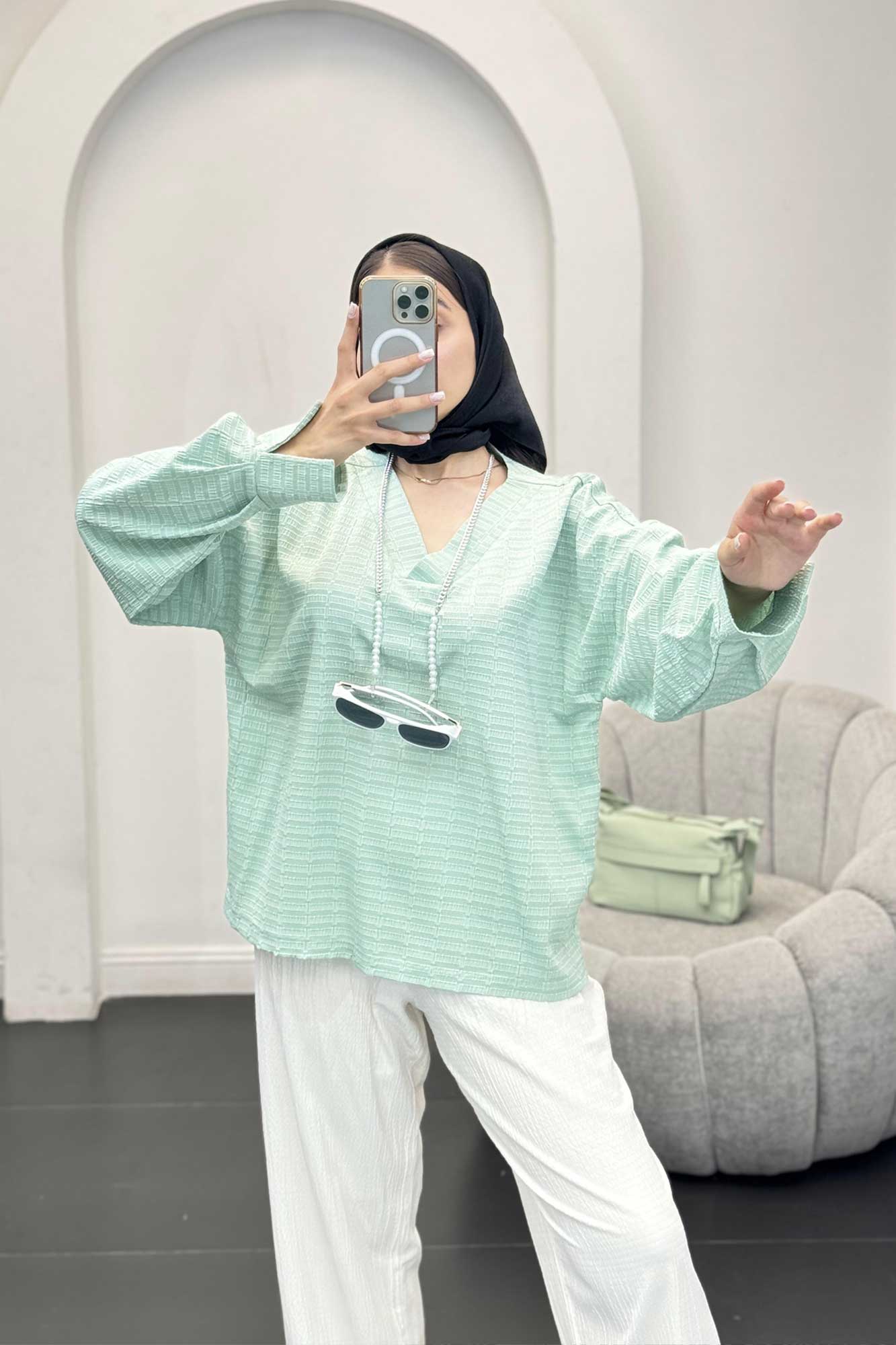 بلور یقه هفت نوا آستین پیله