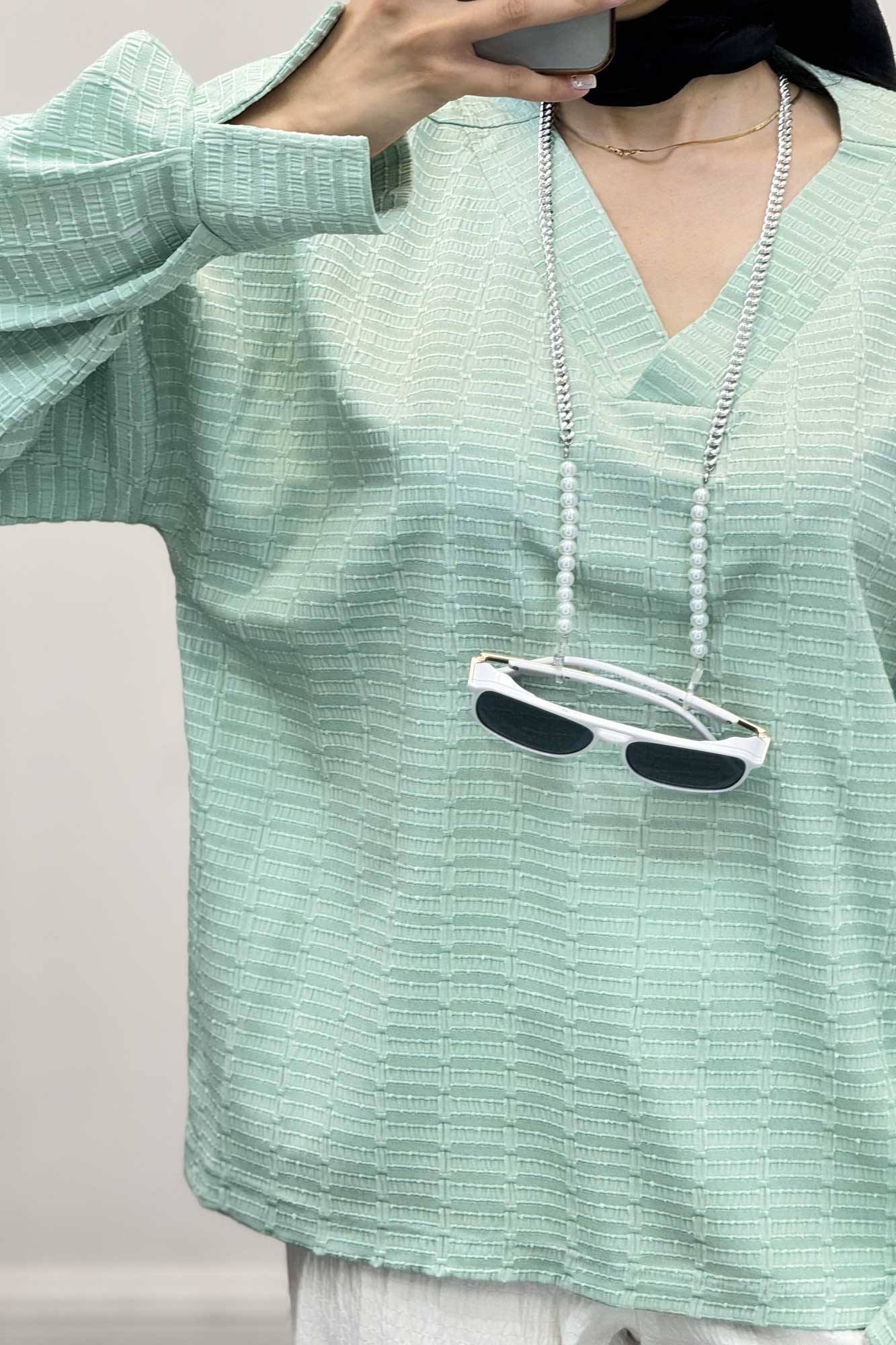 بلور یقه هفت نوا آستین پیله