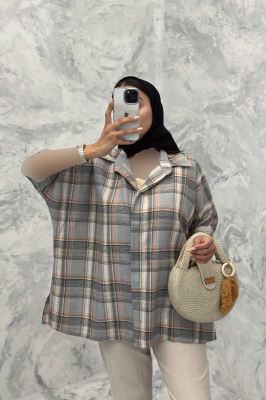 شومیز چهارخانه ساده