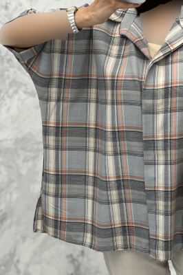 شومیز چهارخانه ساده