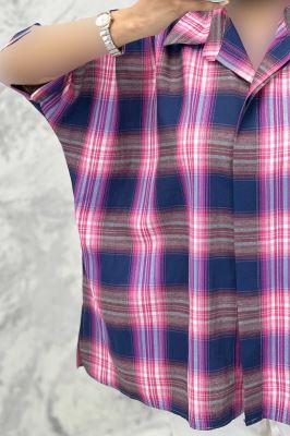 شومیز چهارخانه ساده