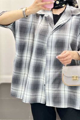 شومیز چهارخانه ساده