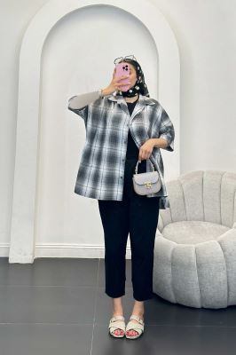 شومیز چهارخانه ساده