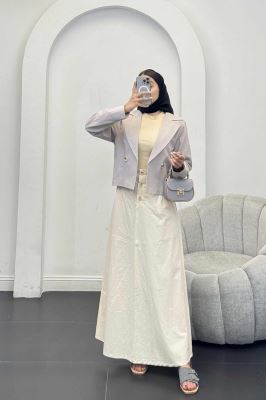 ست کت و دامن بلند سوفی