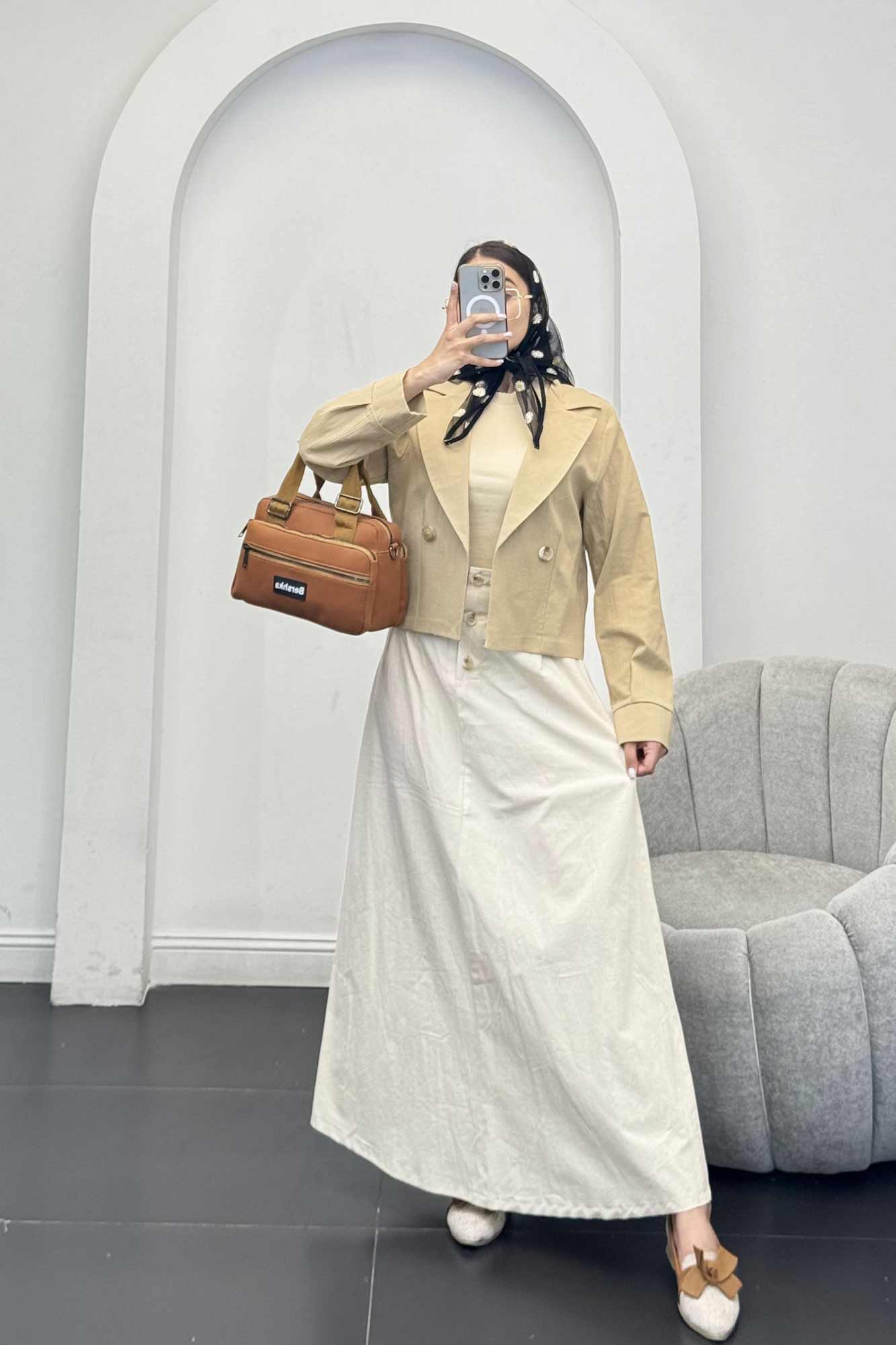 ست کت و دامن بلند سوفی