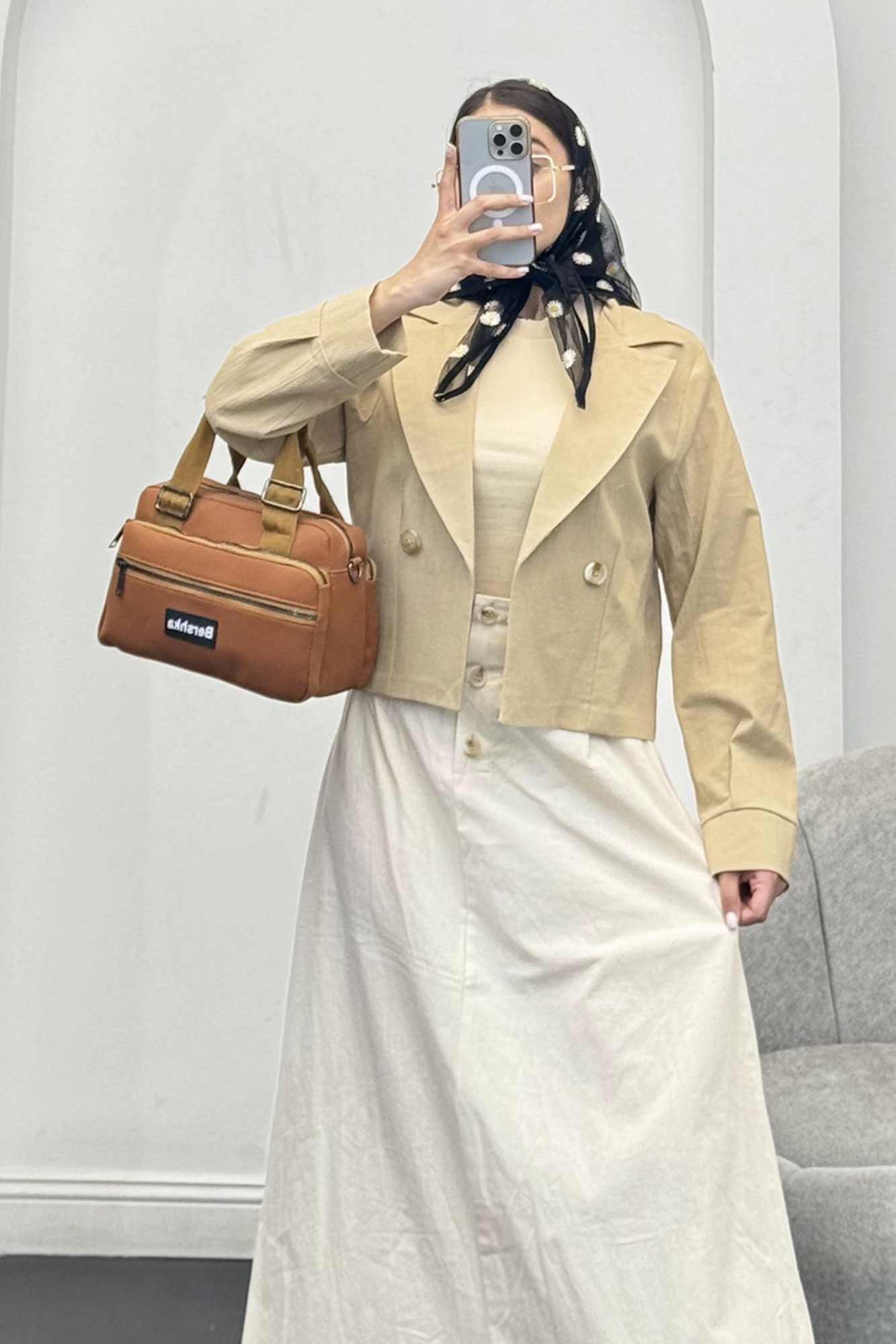 ست کت و دامن بلند سوفی