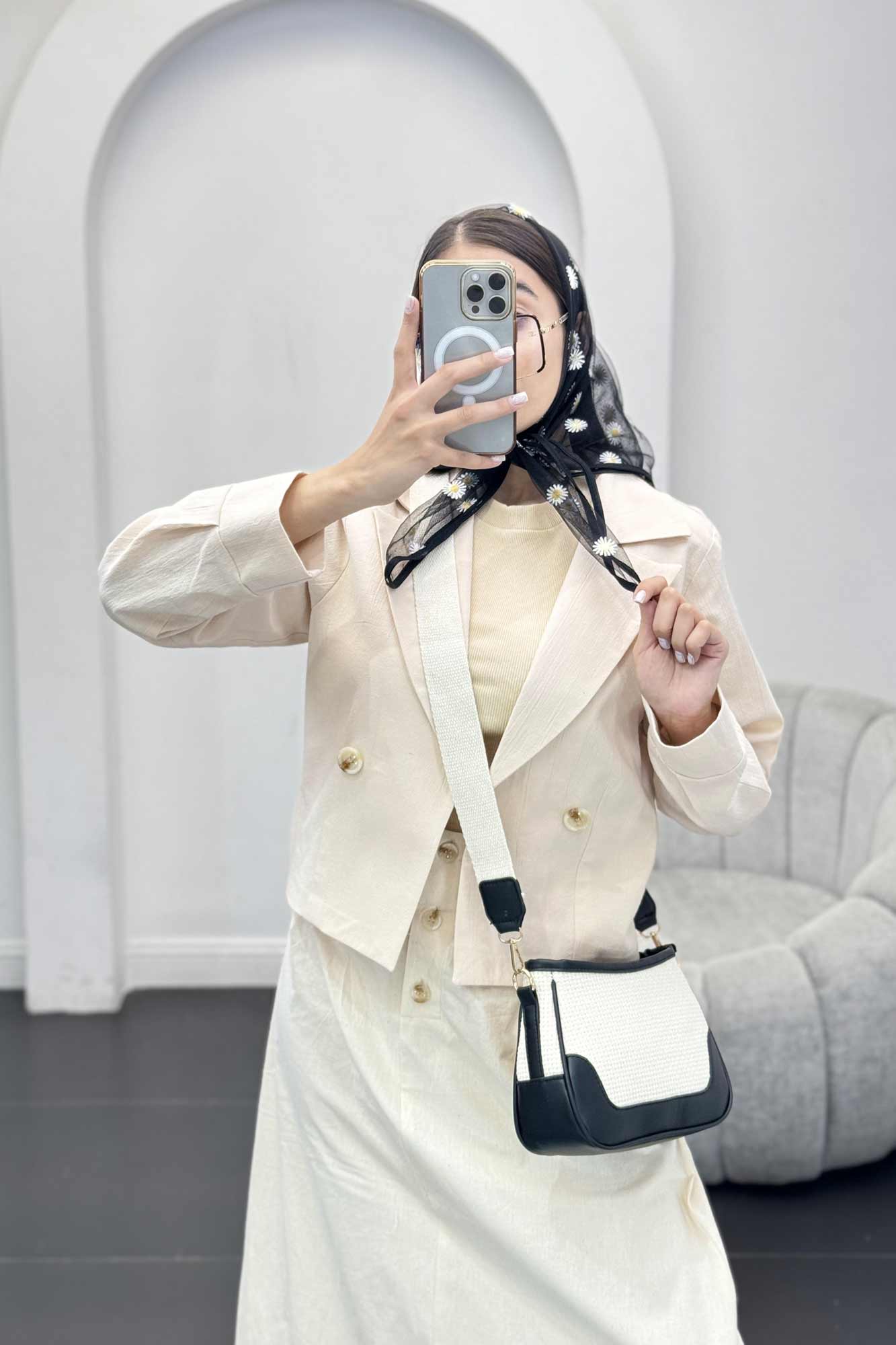 ست کت و دامن بلند سوفی