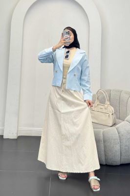 ست کت و دامن بلند سوفی