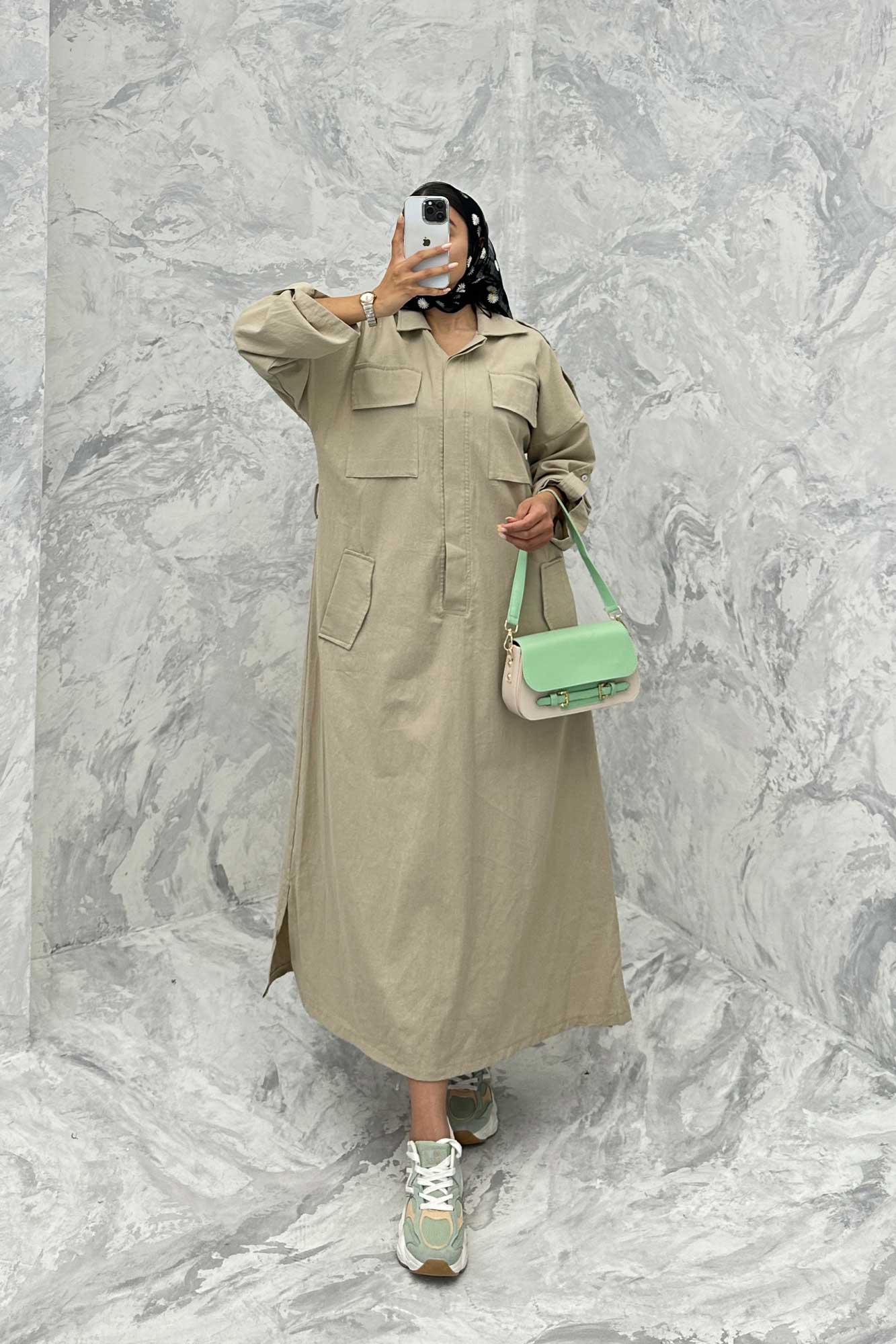 مانتو کفتان چهار جیب ریو