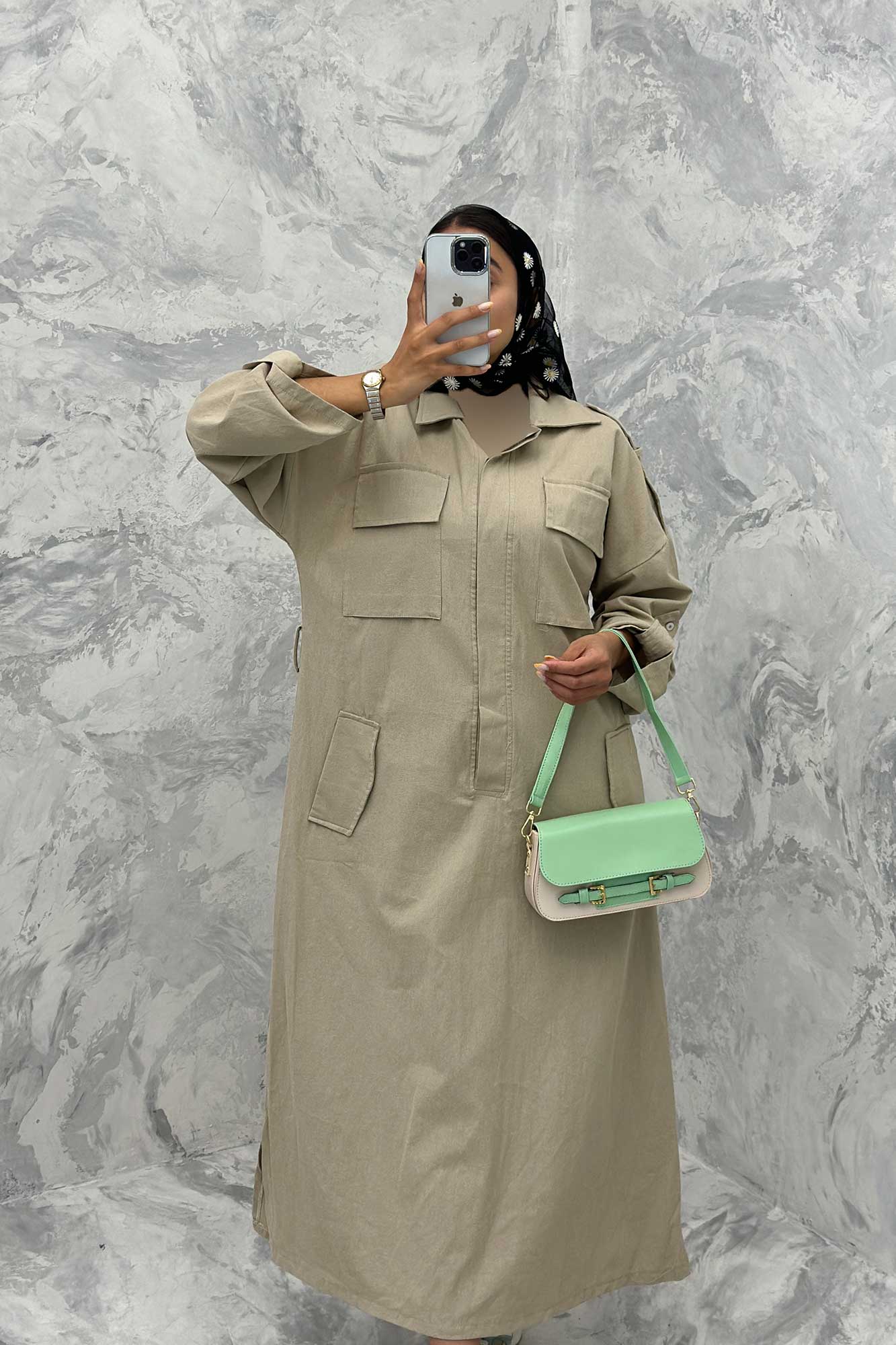 مانتو کفتان چهار جیب ریو