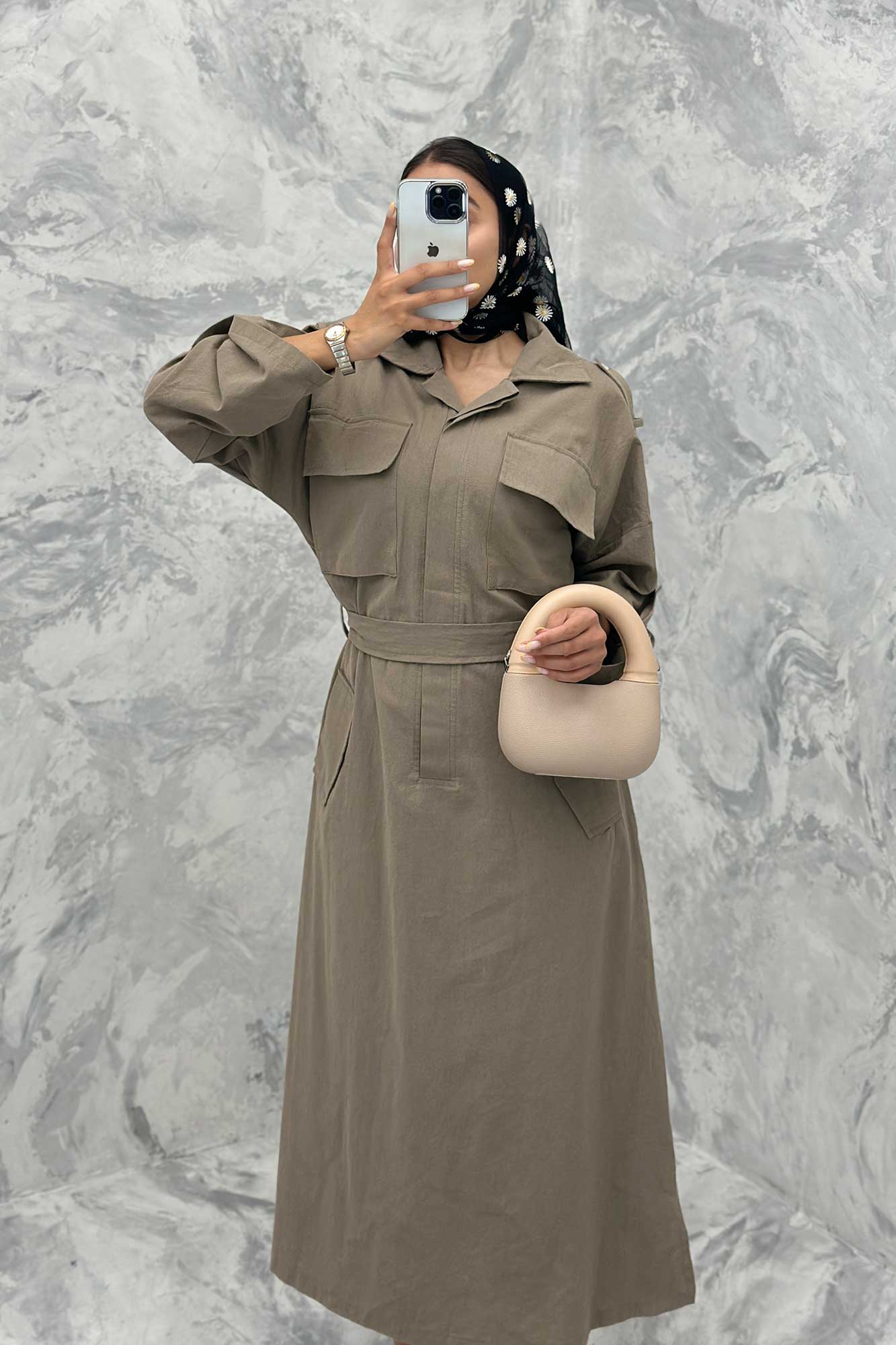 مانتو کفتان چهار جیب ریو