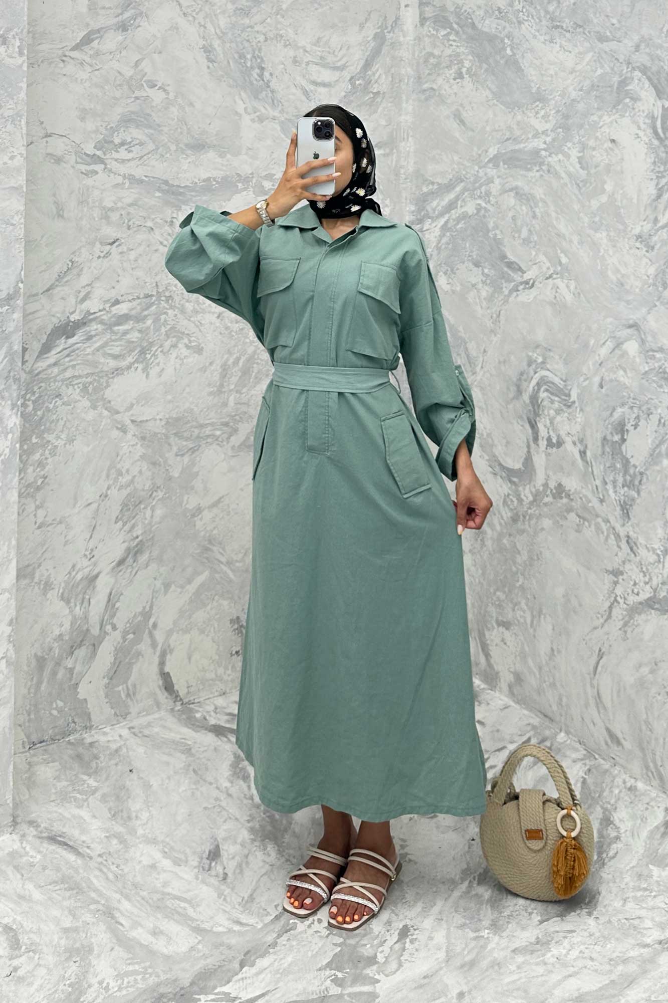 مانتو کفتان چهار جیب ریو