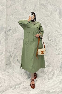 مانتو کفتان چهار جیب ریو