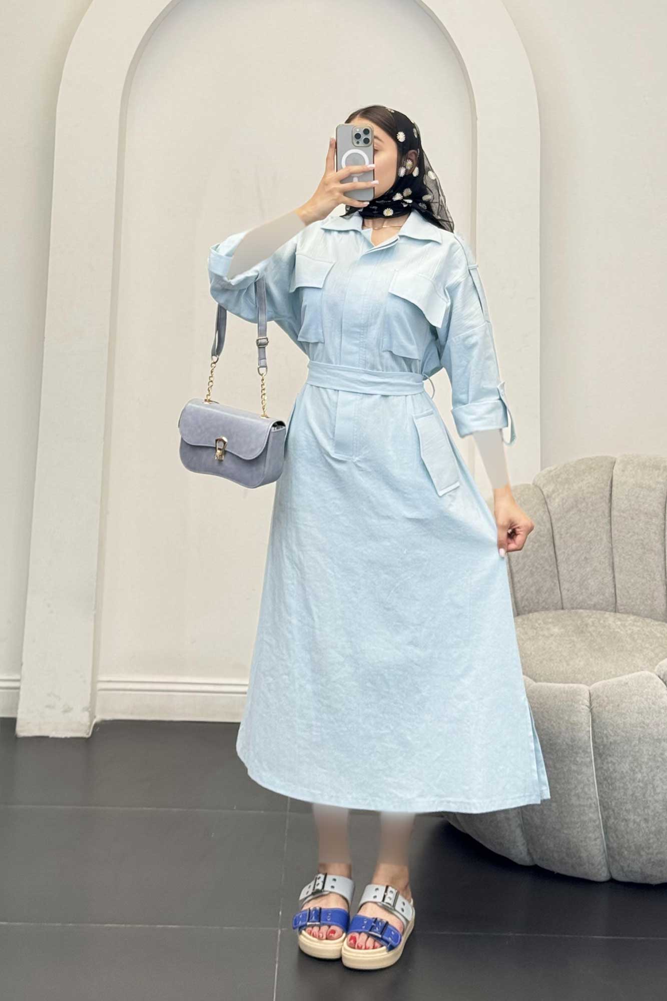 مانتو کفتان چهار جیب ریو