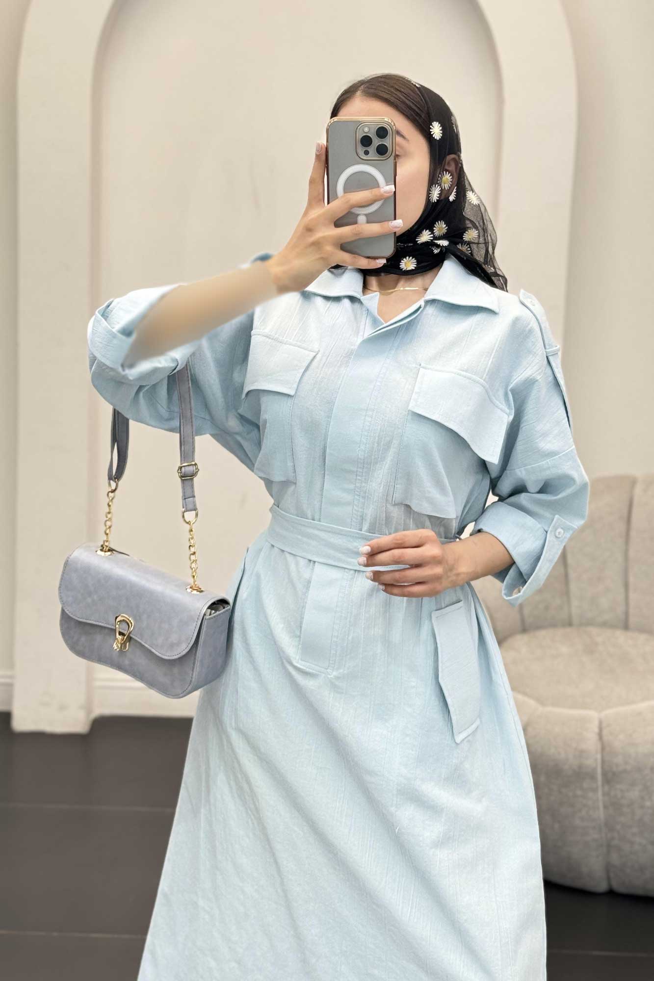 مانتو کفتان چهار جیب ریو