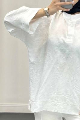 ست بلوز و شلوار بابوس دو دکمه