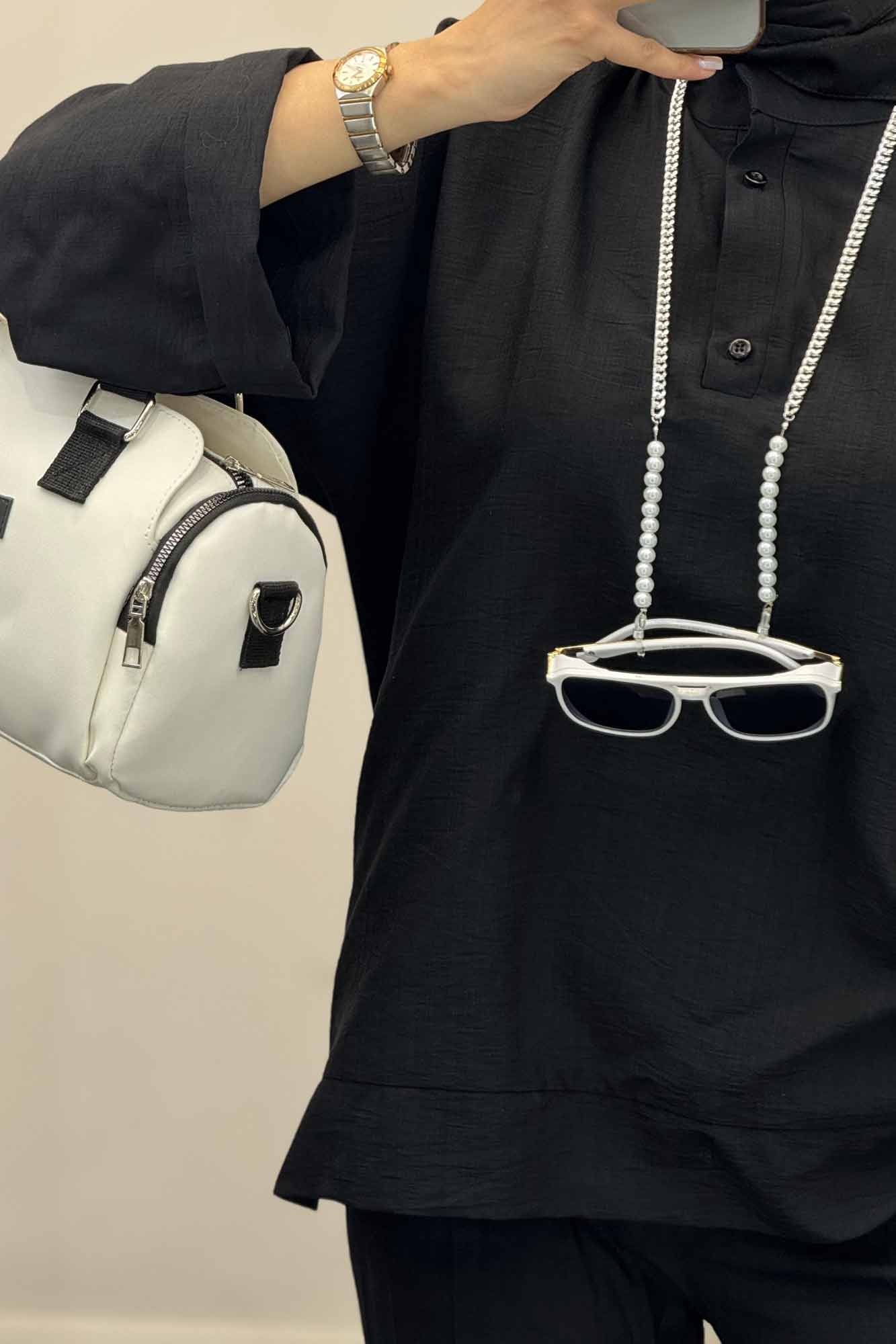 ست بلوز و شلوار بابوس دو دکمه