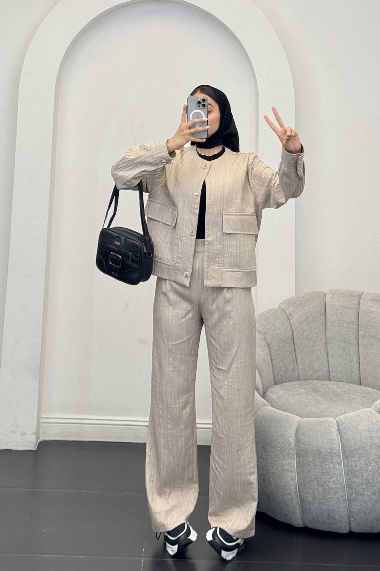 ست کت و شلوار کریشه والنسیا