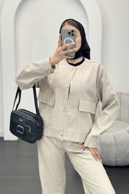 ست کت و شلوار کریشه والنسیا