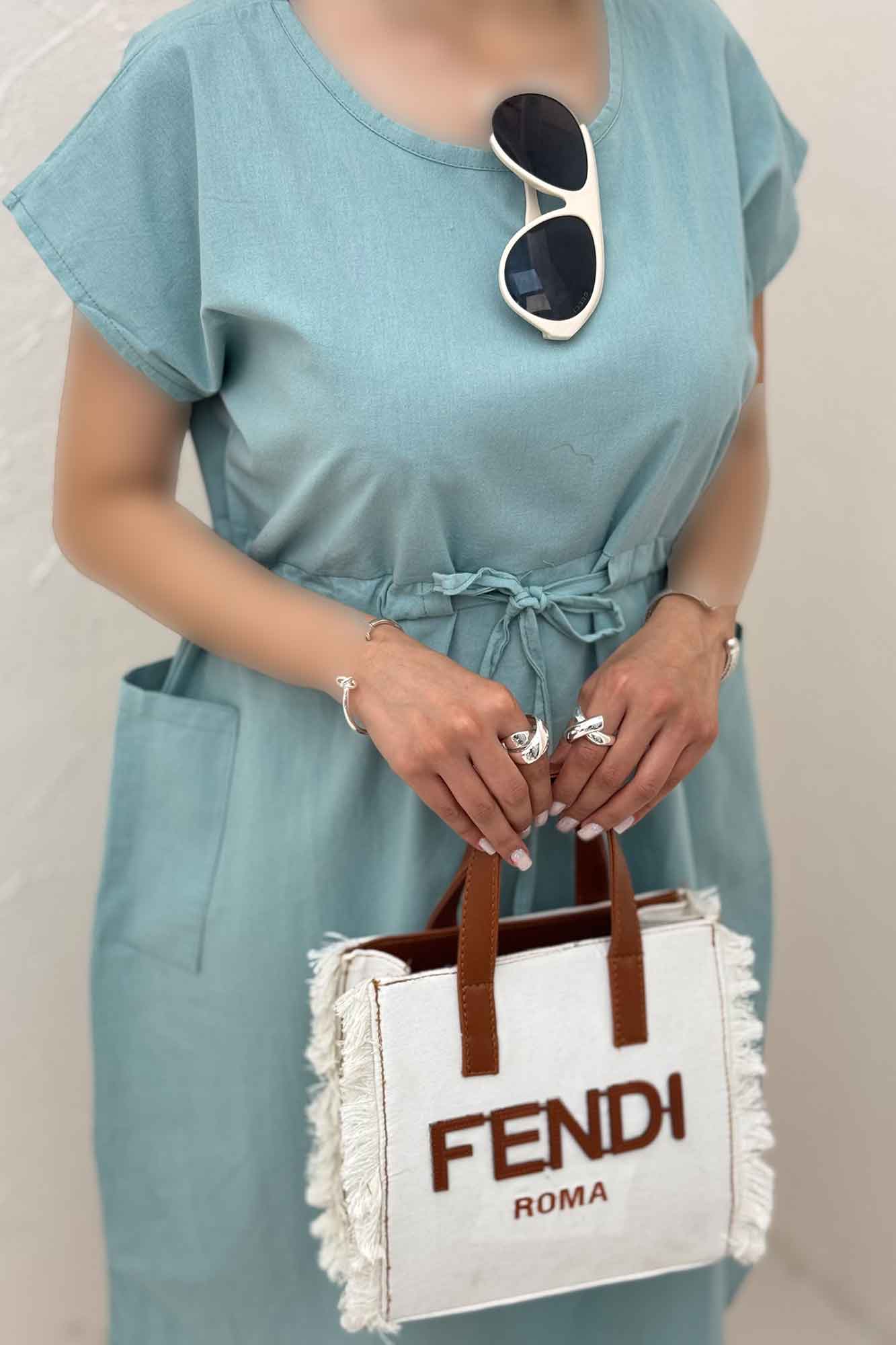 کت لینن کمر گت دار دکمه زاماک