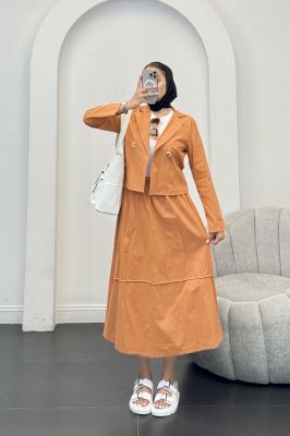 ست کت و دامن لینن راد