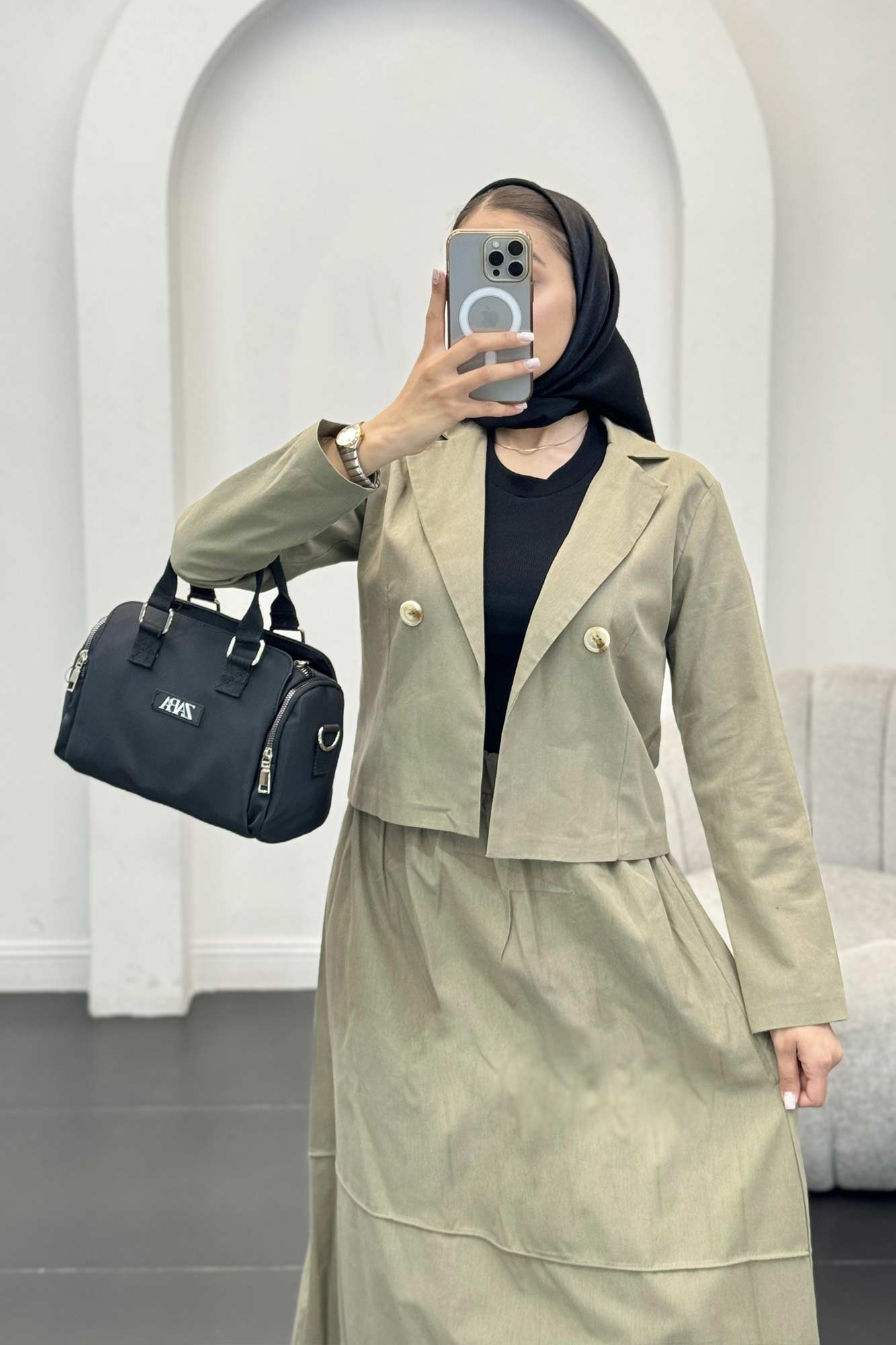 ست کت و دامن لینن راد