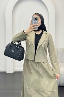 ست کت و دامن لینن راد