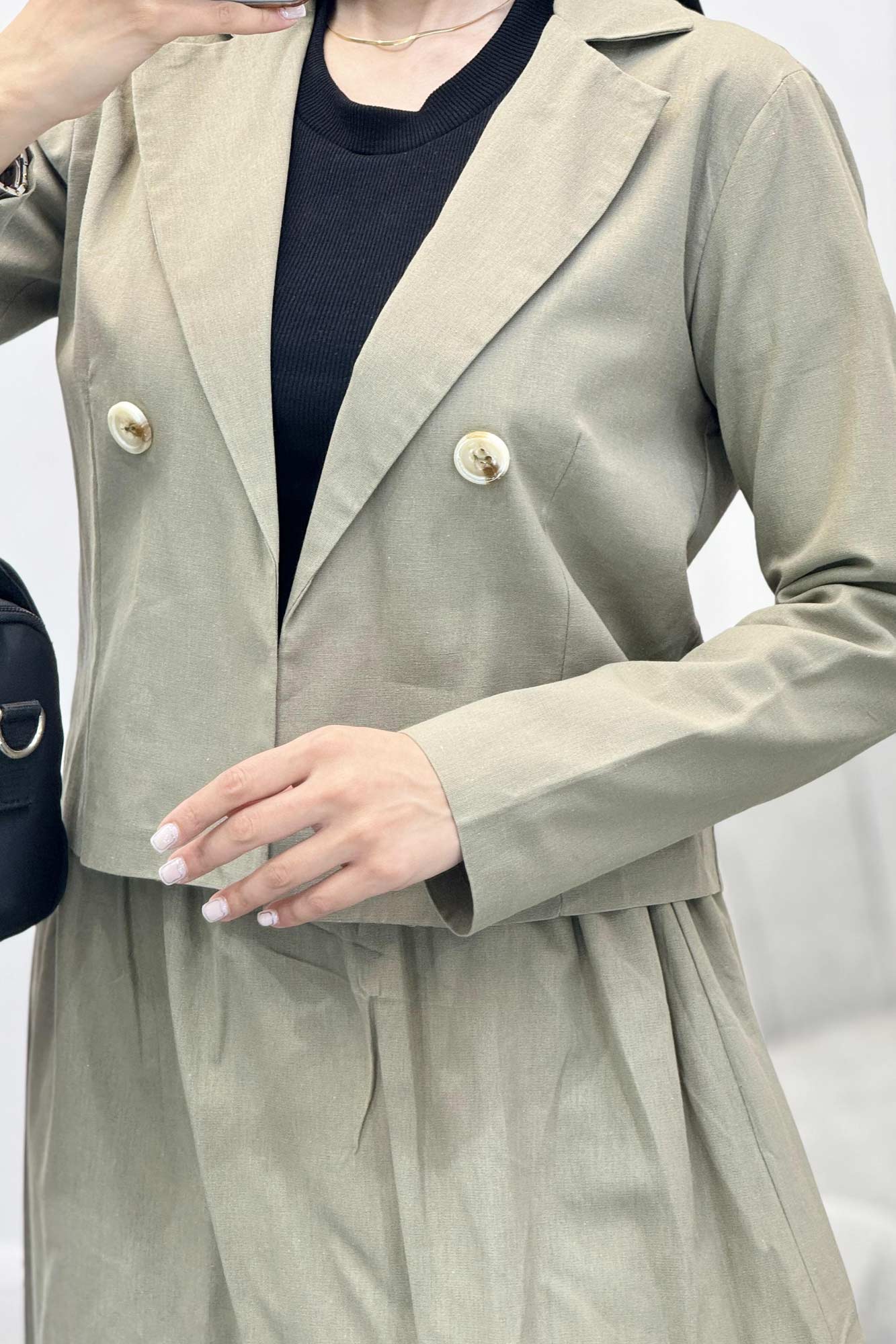 ست کت و دامن لینن راد