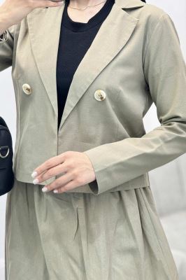 ست کت و دامن لینن راد