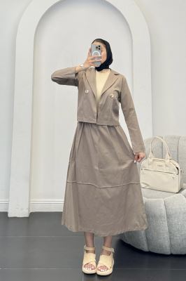 ست کت و دامن لینن راد