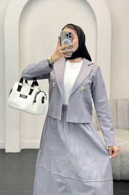 ست کت و دامن لینن راد