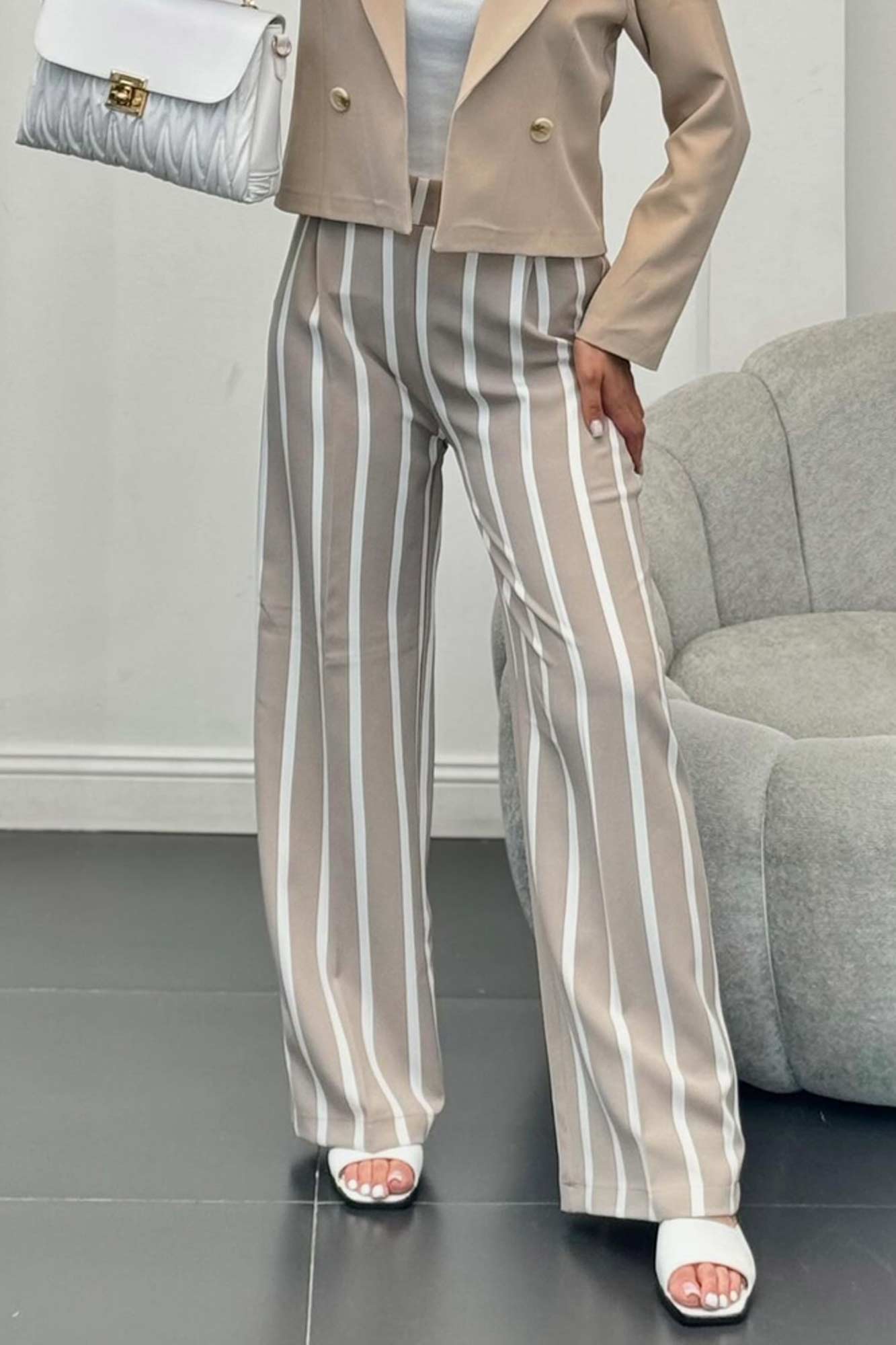 شلوار مازراتی راه راه XL