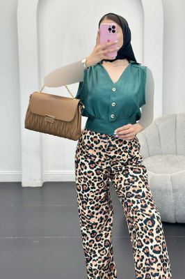 وست بابوس کراپ سینه چین پایین گره