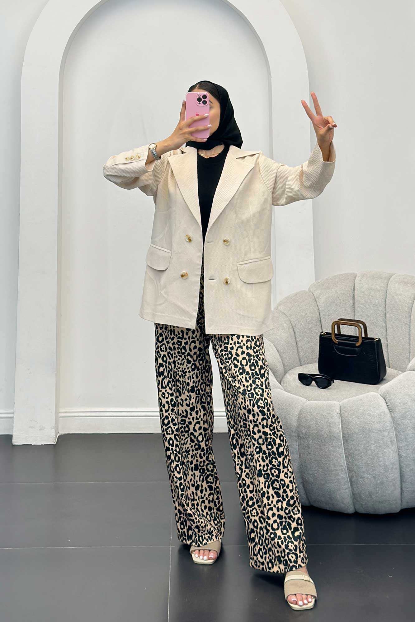 مانتو آستین سه دکمه السا مدل نوبل