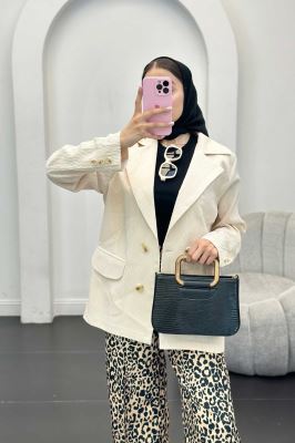 مانتو آستین سه دکمه السا مدل نوبل